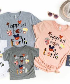 Disney Happiest Mom Dad And Kid Disneyworld T Shirt 4