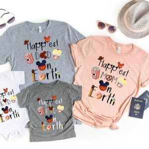 Disney Happiest Mom Dad And Kid Disneyworld T Shirt 4