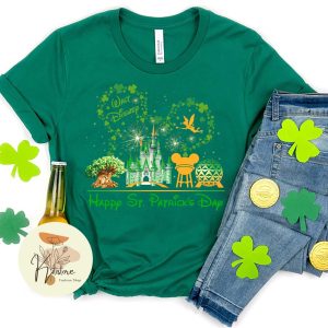 Disney Happy St Patricks Day Disneyland Trip T Shirt 2