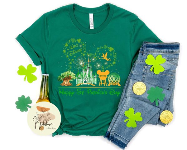 Disney Happy St Patrick’s Day Disneyland Trip T Shirt