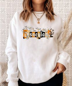 Disney Land Halloween Mickey Skeleton World Sweatshirt 3 Disney Land Halloween Mickey Skeleton World Sweatshirt 4
