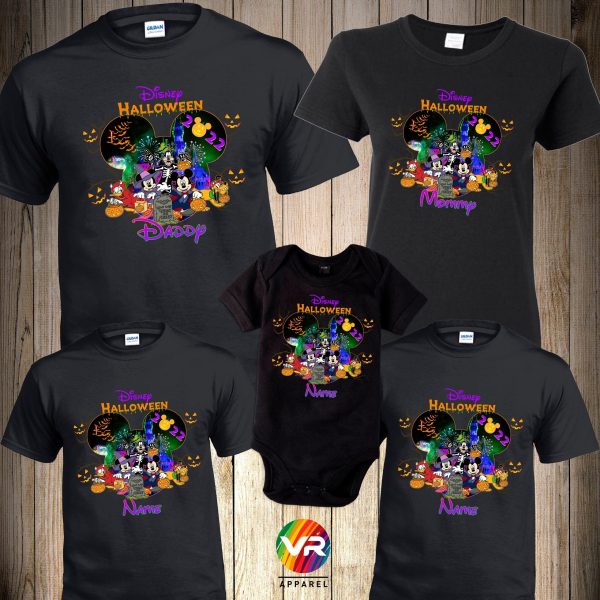 Disney Matching Family Personalized Halloween Shirt