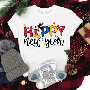 Disney Mickey Happy New Year Shirt Hoodie Sweatshirt