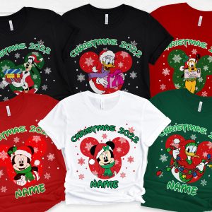 Disney Mickey Minnie Christmas Matching Family Shirt