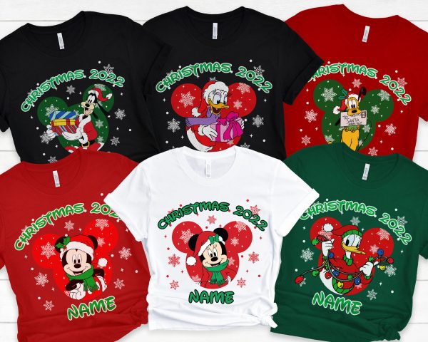 Disney Mickey Minnie Christmas Matching Family Shirt