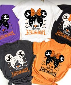 Disney Mickey Minnie Disneyland Halloween Boo Bash Family Shirt 1