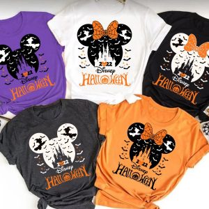 Disney Mickey Minnie Disneyland Halloween Boo Bash Family Shirt