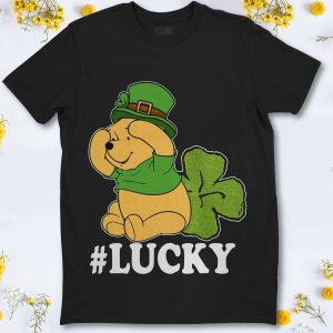 Disney Pooh Winnie The Lucky Shamrock St Patricks Day T Shirt 1