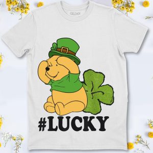 Disney Pooh Winnie The Lucky Shamrock St. Patrick’s Day T Shirt