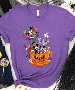 Disney Pumpkin Teacup Halloween Balloon Mickey And Friends Shirt 1 Disney Pumpkin Teacup Halloween Balloon Mickey And Friends Shirt 2