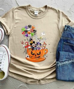Disney Pumpkin Teacup Halloween Balloon Mickey And Friends Shirt 3 Disney Pumpkin Teacup Halloween Balloon Mickey And Friends Shirt 4