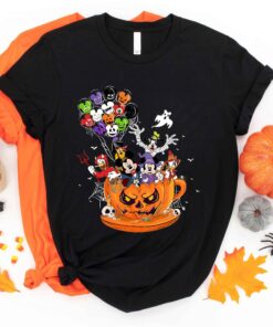 Disney Pumpkin Teacup Halloween Balloon Mickey And Friends Shirt 5 Disney Pumpkin Teacup Halloween Balloon Mickey And Friends Shirt 6