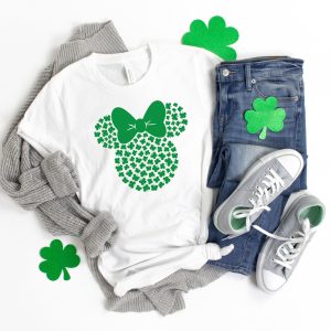 Disney St Patricks Day Shamrock Minnie Shirt