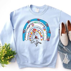 Dr Seuss Cat In The Hat Teacher Read Across America Sweatshirt 3