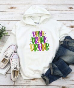 Drink Drank Drunk Mardi Gras Celebration Fat Tuesday Shirt 2