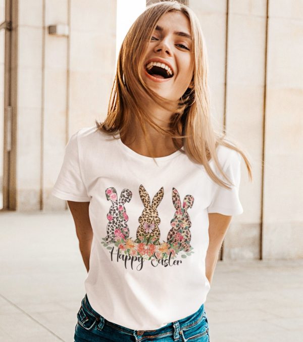 Easter Leopard Bunny Rabbit Season T Shirt