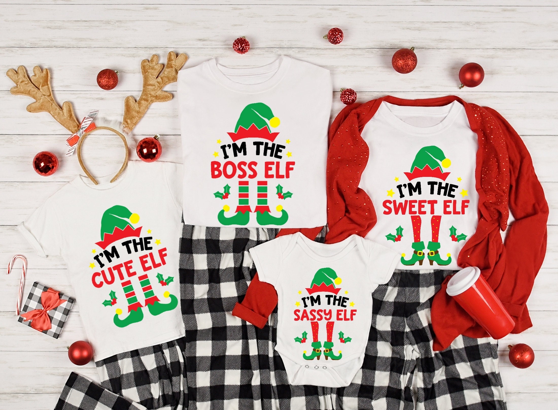 Elf family christmas shirts hot sale