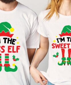 Elf Funny Matching Family Christmas Im The Sassy T Shirt 3