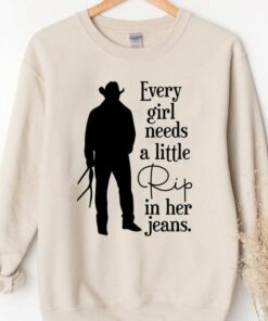Every Girl Needs A Little Rip In Her Jeans Sweatshirt T Shirt Gift For Girls 1