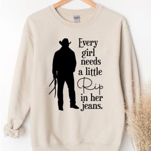 Every Girl Needs A Little Rip In Her Jeans Sweatshirt T-Shirt Gift For Girls