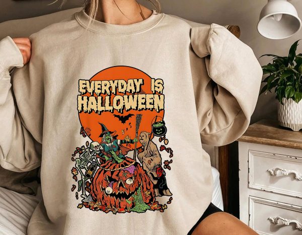 Everyday Is Halloween Spooky Horror Pumpkin Sweatshirt Shirt