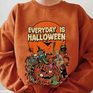 Everyday Is Halloween Spooky Horror Pumpkin Sweatshirt Shirt 2