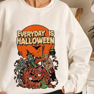 Everyday Is Halloween Spooky Horror Pumpkin Sweatshirt Shirt 3