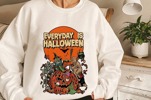 Everyday Is Halloween Spooky Horror Pumpkin Sweatshirt Shirt