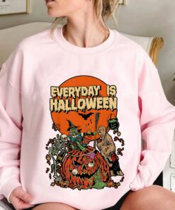 Everyday Is Halloween Spooky Horror Pumpkin Sweatshirt Shirt 3 Everyday Is Halloween Spooky Horror Pumpkin Sweatshirt Shirt 4