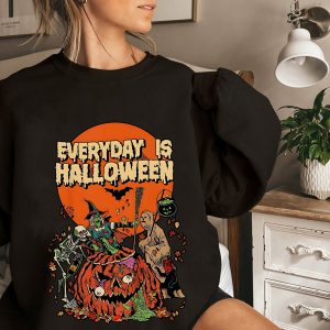 Everyday Is Halloween Spooky Horror Pumpkin Sweatshirt Shirt 5