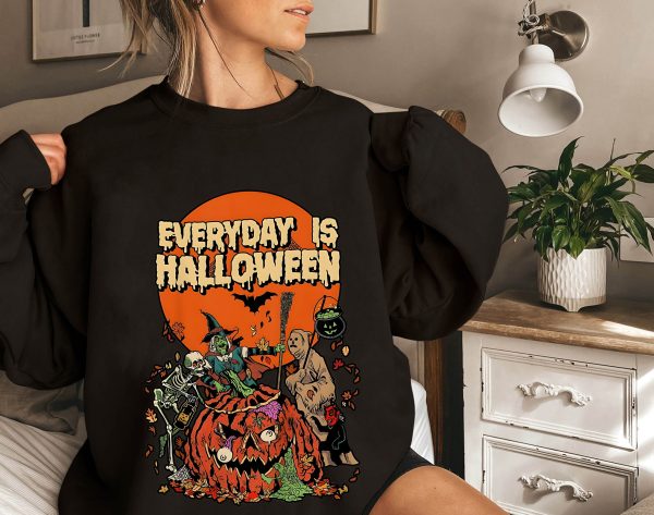 Everyday Is Halloween Spooky Horror Pumpkin Sweatshirt Shirt