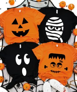 Family Halloween Pumpkin Face T Shirt 1 Family Halloween Pumpkin Face T Shirt 2