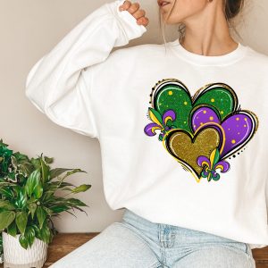 Fat Tuesday Mardi Gras Heart Louisiana Saints New Orleans Shirt 1