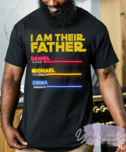 Father Personalized I Am Their Star Wars Daddy Lightsabers Shirt 1