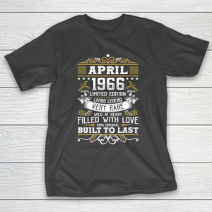 Father gift shirt Vintage April 1966 54 Years Old Shirt 54th Birthday Gifts T Shirt T-Shirt