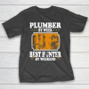 Father gift shirt Vintage Plumber by week best Hunter by weekend gifts father T Shirt T-Shirt