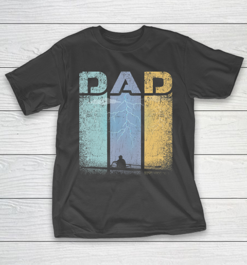Father gift shirt Vintage Retro color Dad Rowing Player man lovers sports T Shirt T-Shirt