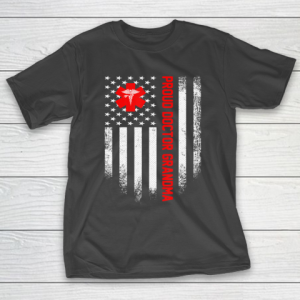 Father gift shirt Vintage USA American Flag Proud Doctor Grandma Distressed T Shirt T-Shirt