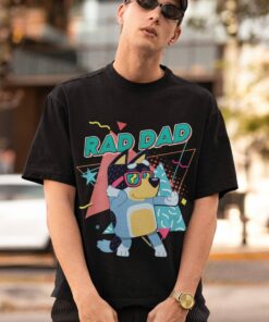 FatherS Day Bluey Dad Bandit Heeler Family Shirt 3