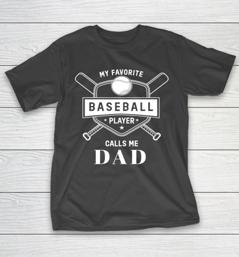 Father’s Day Funny Gift Ideas Apparel  Baseball Son Dad Father T Shirt T-Shirt