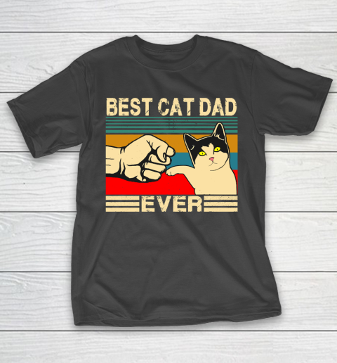 Father’s Day Funny Gift Ideas Apparel  Best Cat Dad Ever Funny Cat Daddy Father Day Gift T Shirt T-Shirt