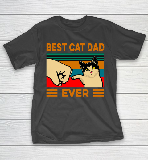 Father’s Day Funny Gift Ideas Apparel  Best cat dad ever T Shirt T-Shirt