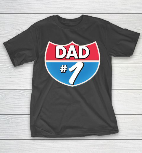 Father’s Day Funny Gift Ideas Apparel  Dad Number 1 T Shirt T-Shirt