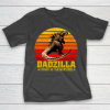 Father’s Day Funny Gift Ideas Apparel  Dadzilla Father Of The Monsters Retro Vintage Sunset T Shirt T-Shirt