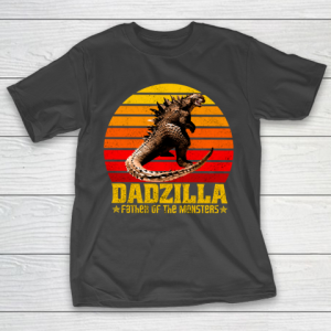 Father’s Day Funny Gift Ideas Apparel  Dadzilla Father Of The Monsters Retro Vintage Sunset T Shirt T-Shirt