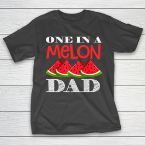 Father’s Day Funny Gift Ideas Apparel  Mens One in a Melon Dad Mom Watermelon Matching Family T Shi T-Shirt