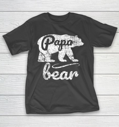 Father’s Day Funny Gift Ideas Apparel  Papa Bear Dad Father T Shirt T-Shirt