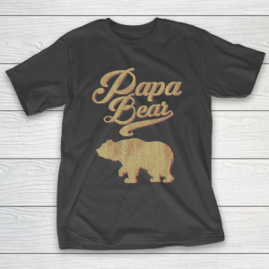 Father’s Day Funny Gift Ideas Apparel  Vintage Papa Bear Father T-Shirt