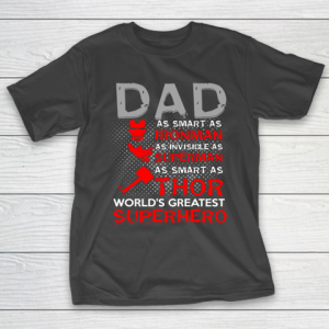 Father’s Day Funny Gift Ideas Apparel  dad superhero T Shirt T-Shirt