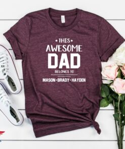 Fathers Day Shirt From Daughter This Awesome Dad Personalized 2